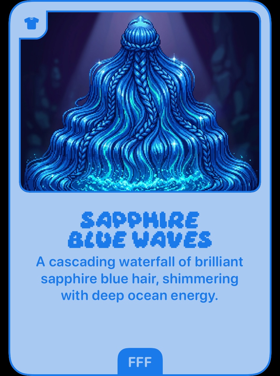 Sapphire Blue Waves