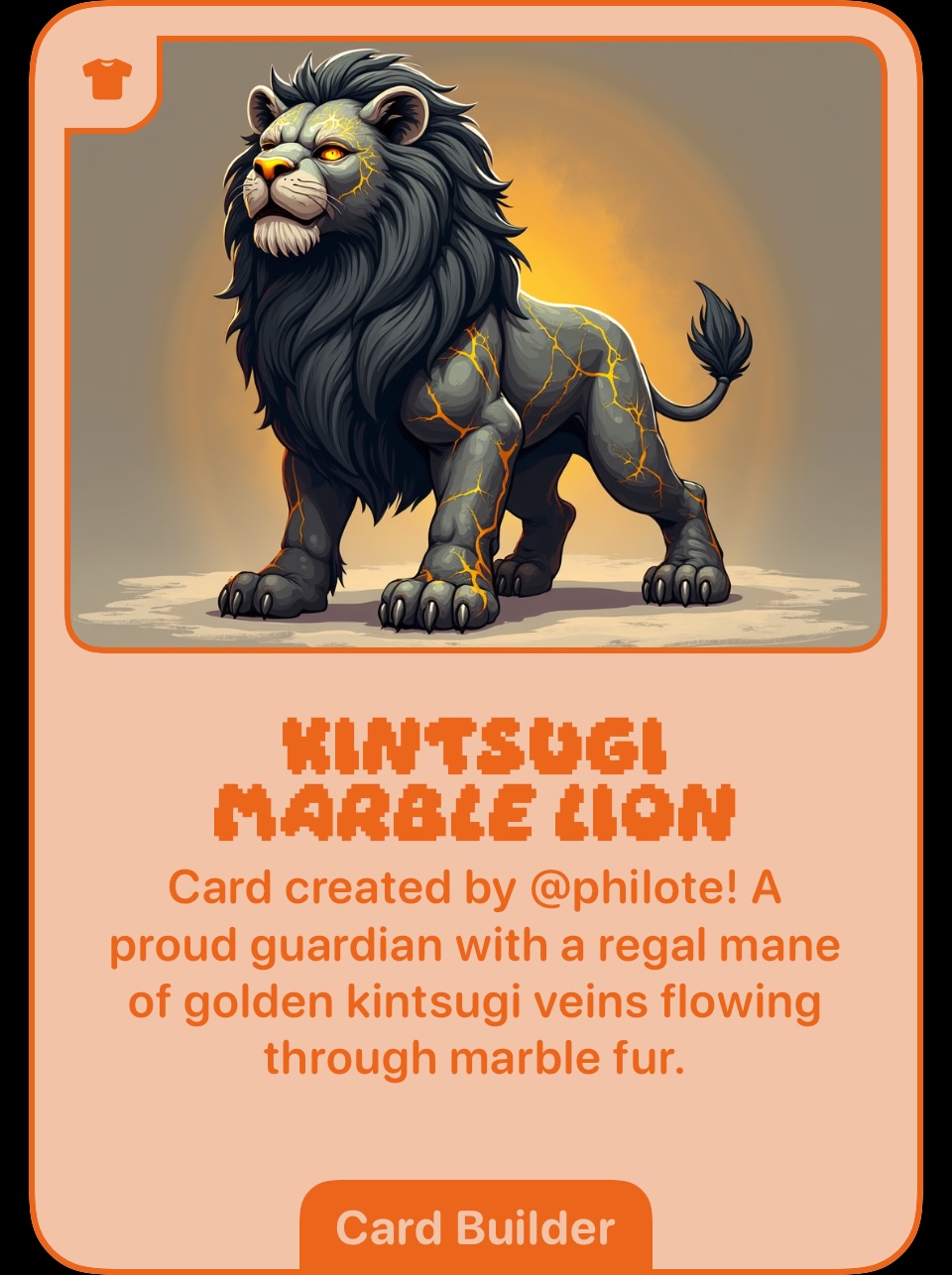 Kintsugi Marble Lion