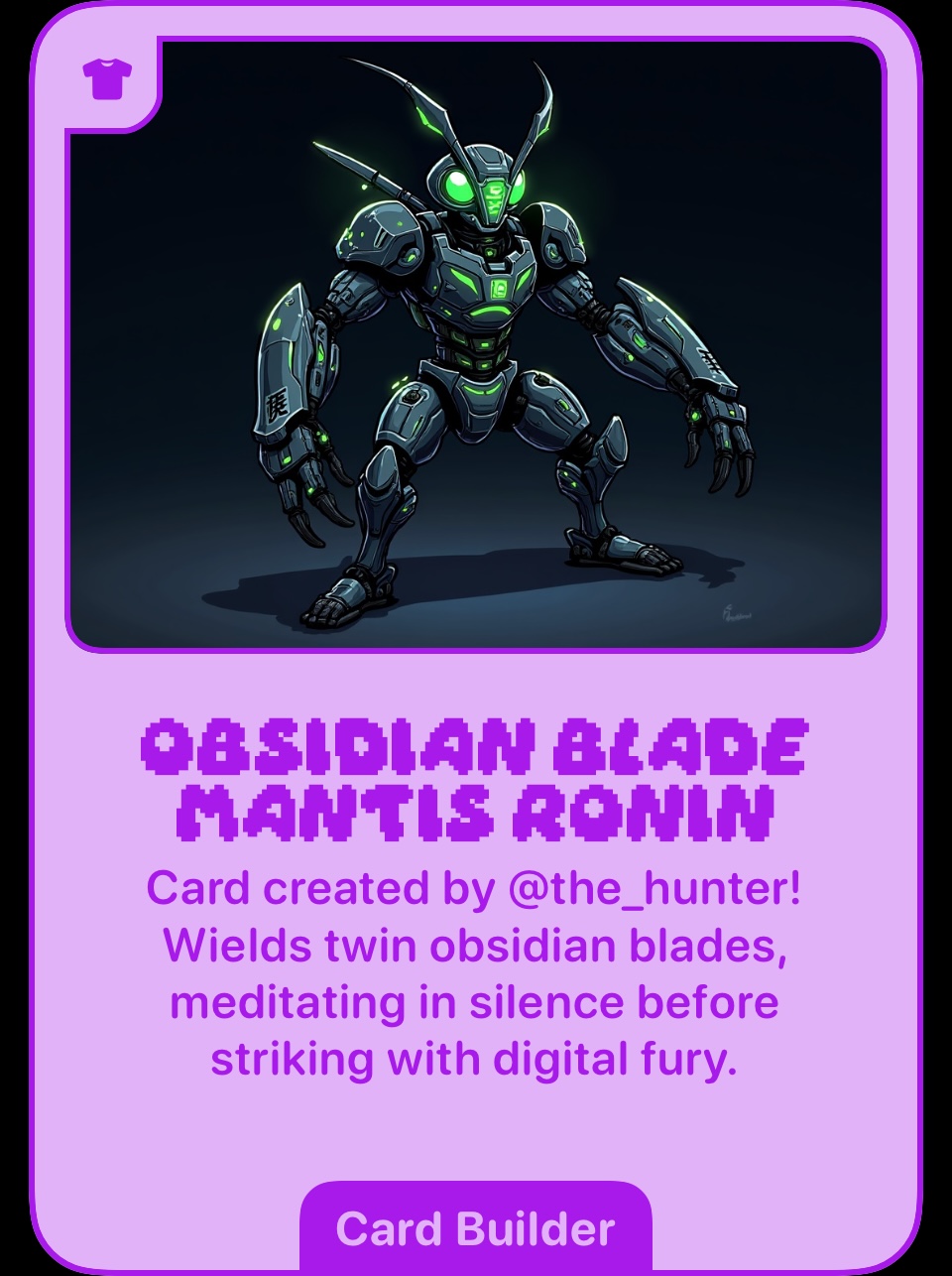 Obsidian Blade Mantis Ronin