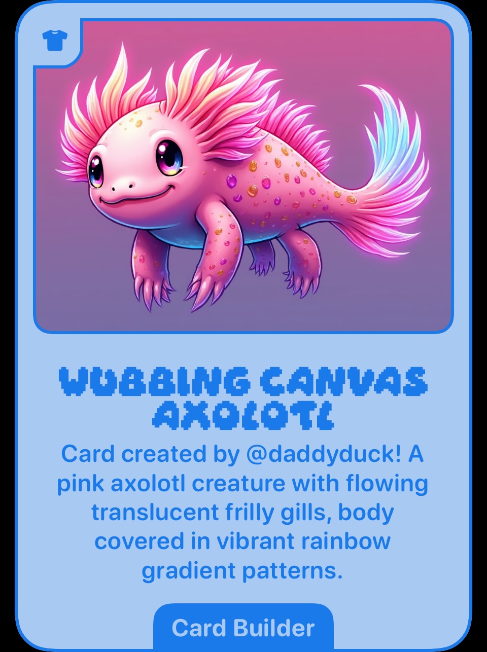Wubbing Canvas Axolotl
