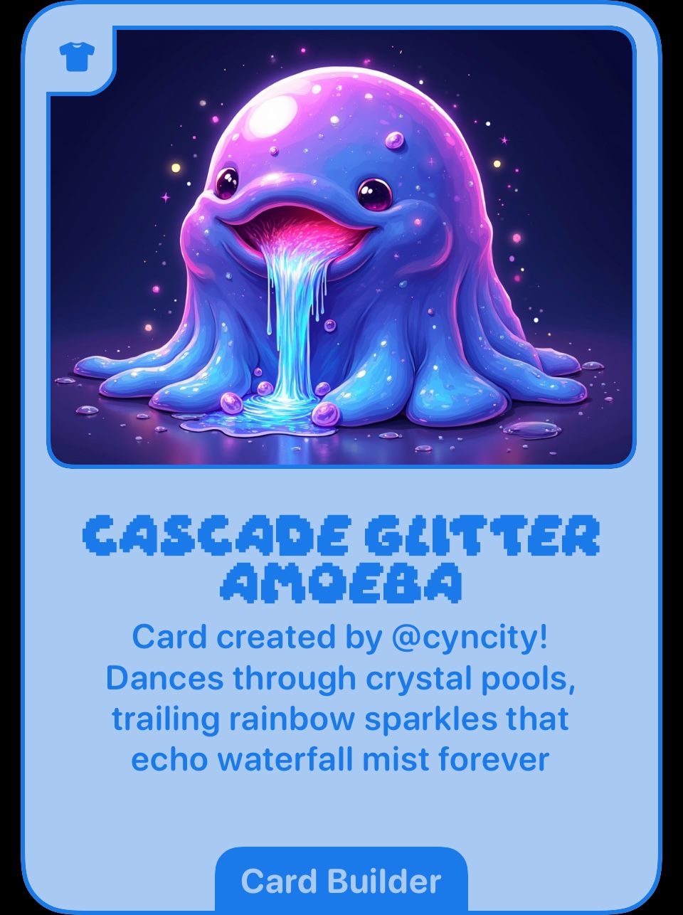 Cascade Glitter Amoeba