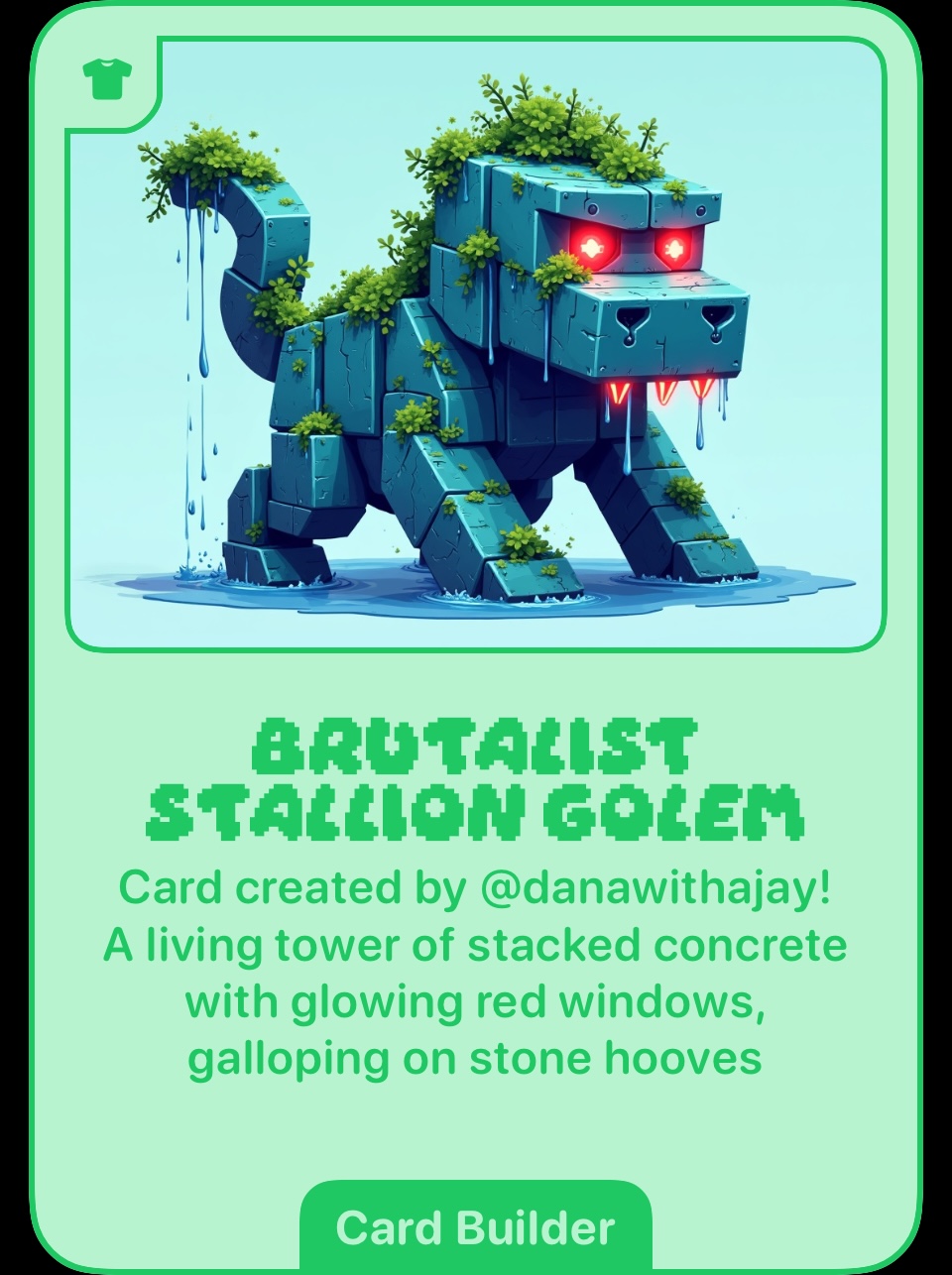 Brutalist Stallion Golem