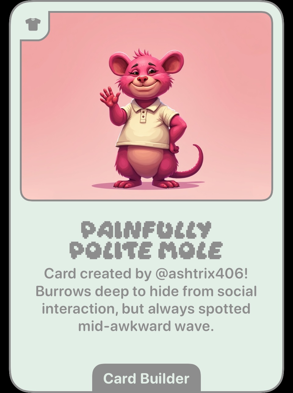 Painfully Polite Mole