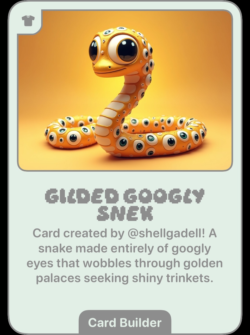 Gilded Googly Snek